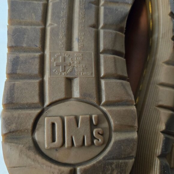 Dr. Martens Women's Size 7 Leather Brown Chunky Slide Mules Rare Unisex - Picture 14 of 16